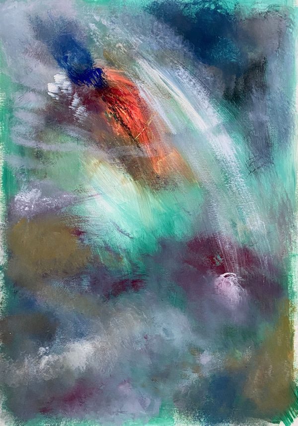Christine Sparks, Dive in!, A2 Acrylic, 2020