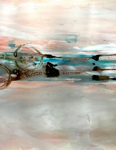 Christine Sparks, Addicted to Speed; One Unholy Smear, A2 Acrylic and Watercolour, 2020