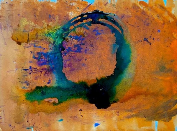 Christine Sparks, Like a Million Suns, A3 Watercolour, 2020